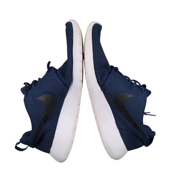 Nike Shoes Mens 10.5 Athletic Trainers Lifestyle Casual Sneakers Roshe Run Blue - Picture 9 of 12